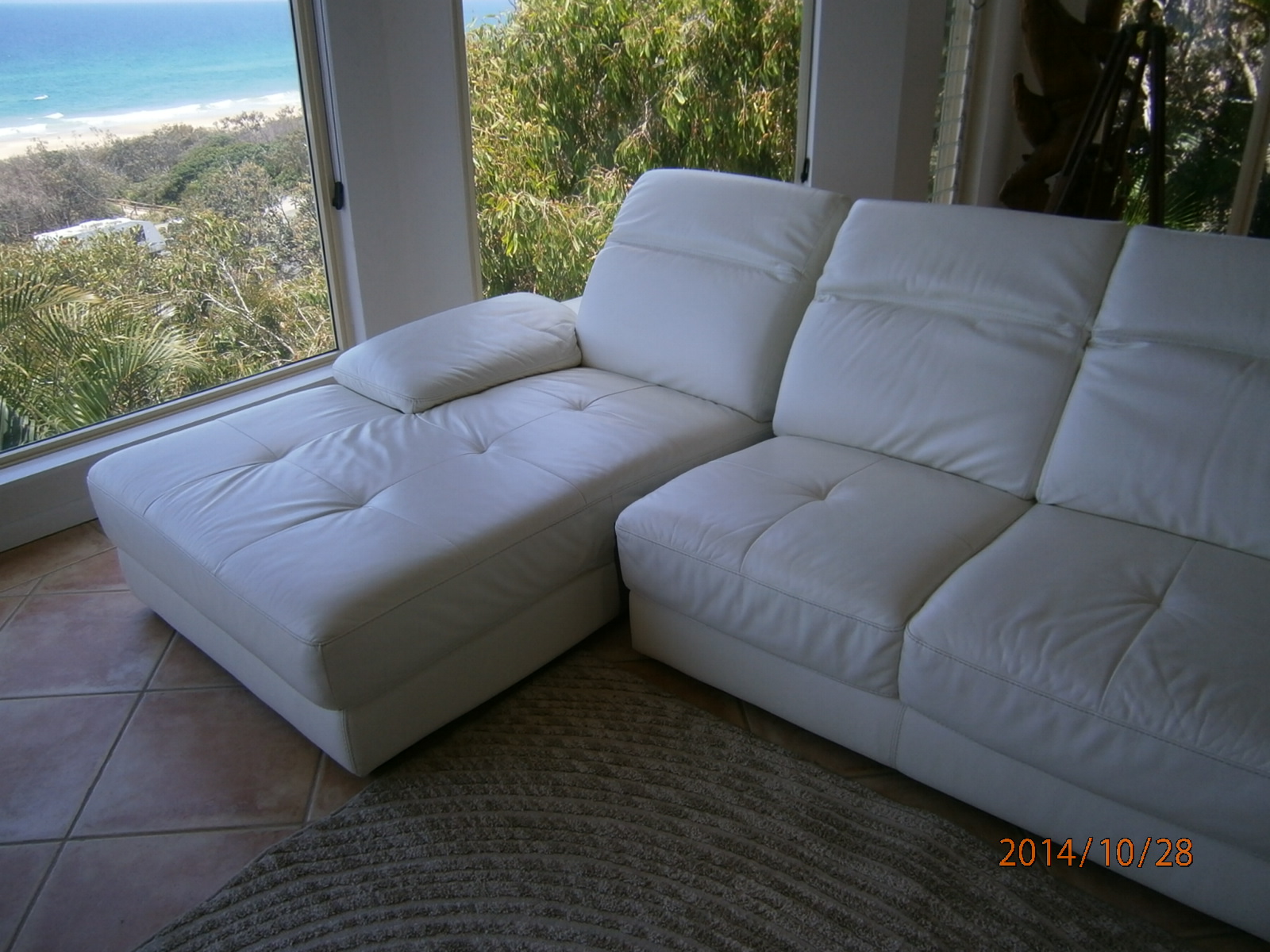 Professionally maintained leather furniture